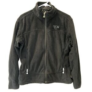 Mountain Hardwear Jacket Womens Medium Black Fleece Pyxis Full Zip Hiking